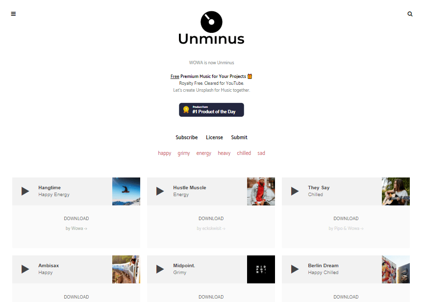 Telifsiz Müzik Platformu: Unminus