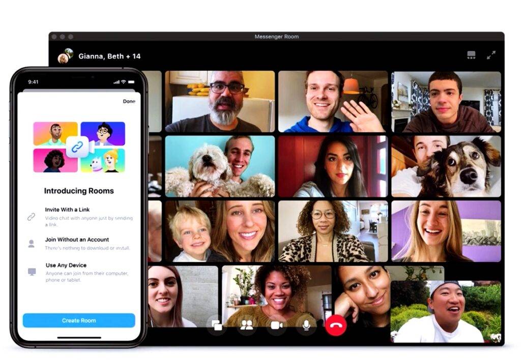 Facebook, Messenger Rooms Uygulamasını Yayınladı