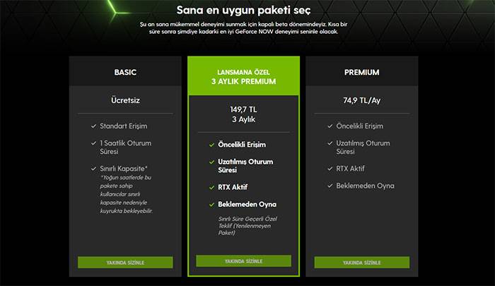 GeForce Now powered by Game+ Abonelik Fiyatı